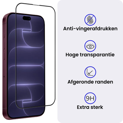 iPhone 18 Pro Screenprotector Gehard Glas met Installatieframe
