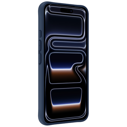 iPhone 17 Pro Max Hoesje Siliconen Backcover Lichtgewicht - Donkerblauw