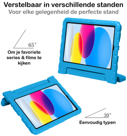 iPad 2022 Hoesje Kids Cover Bumper - Blauw