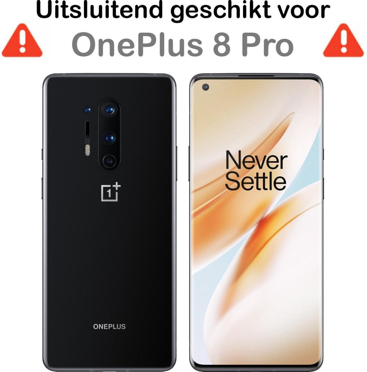 OnePlus 8 Pro Hoesje Shock Proof Siliconen - Transparant