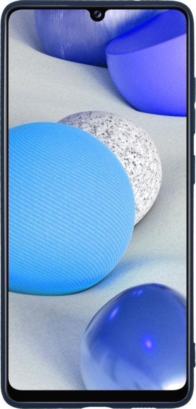 Samsung A42 Hoesje Siliconen - Donkerblauw