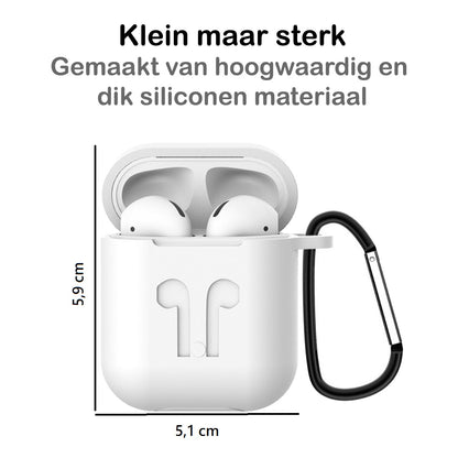 AirPods 2 Hoesje Siliconen 3 in 1 - Transparant