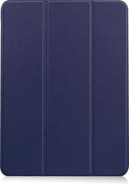 iPad Air 2020 Trifold Bookcase Hoes met Penhouder voor Apple Pen - Donkerblauw