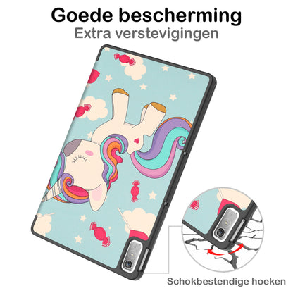 Lenovo Tab P11 (2e Gen) Hoesje Book Case - Eenhoorn