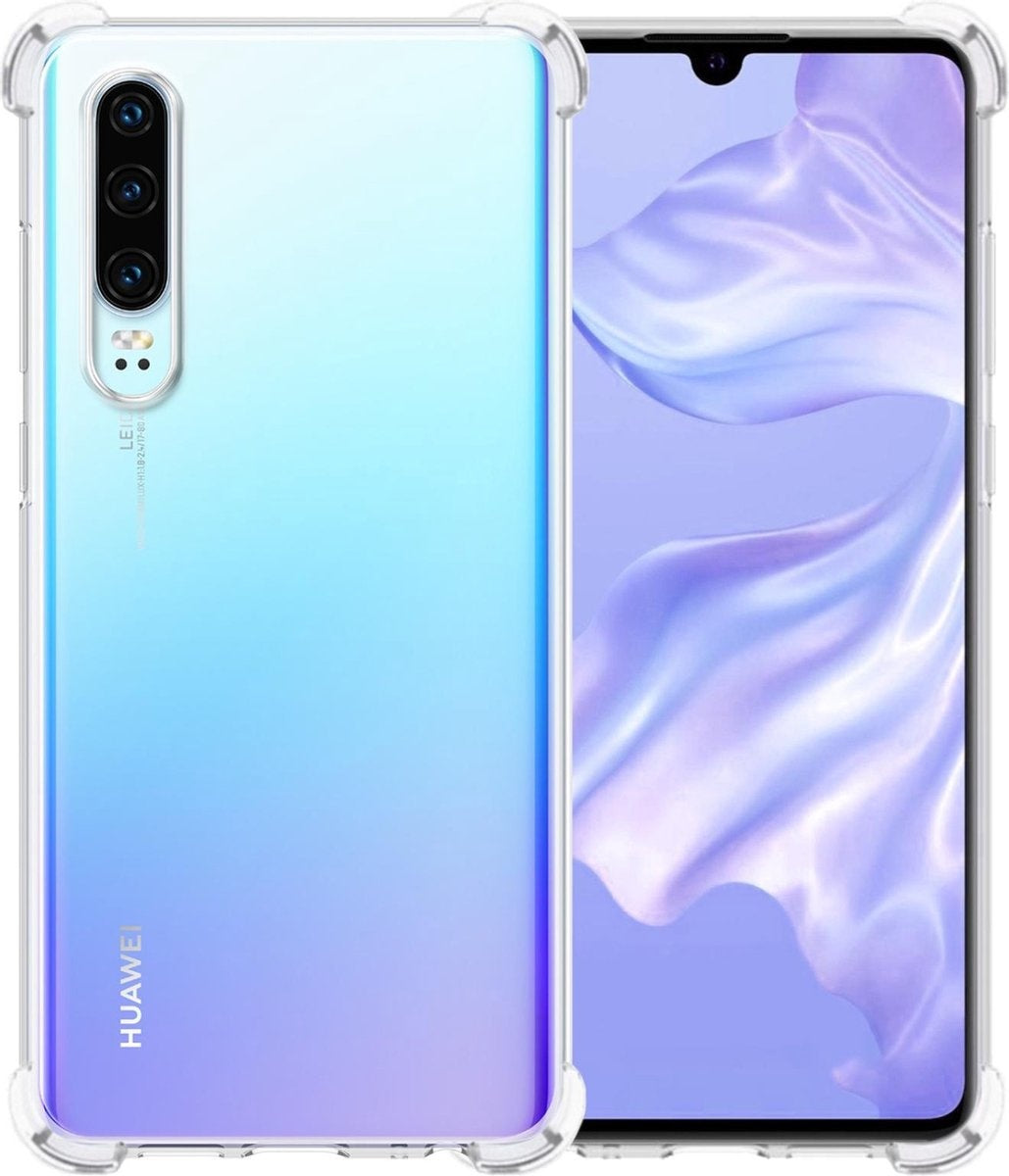 Huawei P30 Hoesje Shock Proof Siliconen - Transparant