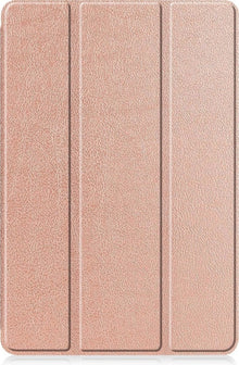 Samsung Galaxy Tab S6 Lite Trifold Bookcase Hoes met Penhouder voor S Pen - Rosé goud