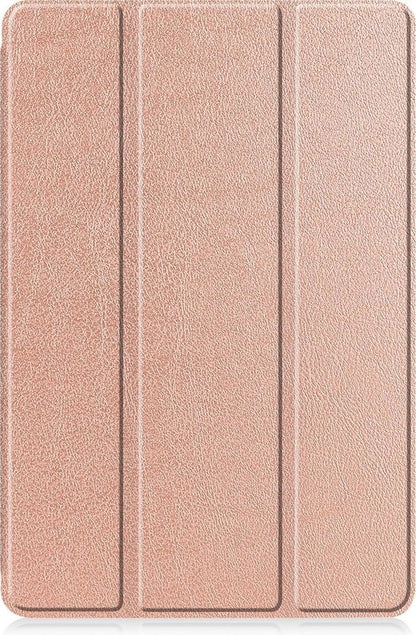 Samsung Galaxy Tab S6 Lite Trifold Bookcase Hoes met Penhouder voor S Pen - Rosé goud