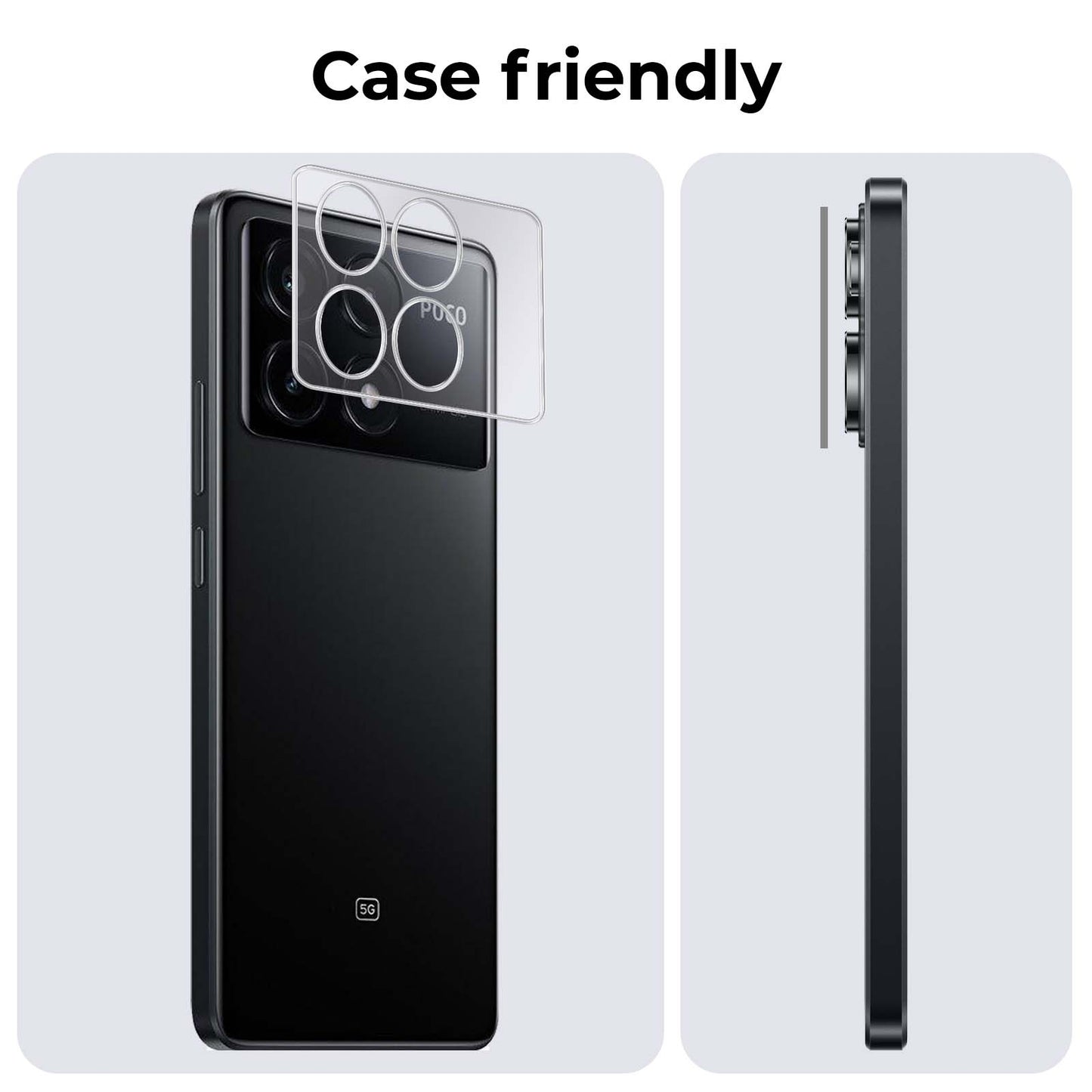 Xiaomi Poco X6 Pro 5G Camera Lens Protector Tempered Glass