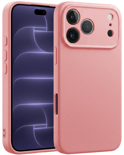 iPhone 18 Pro Max Hoesje Siliconen Backcover Lichtgewicht - Lichtroze