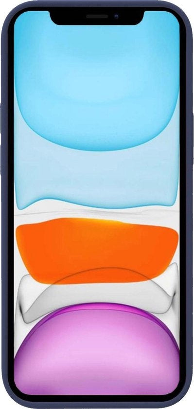 iPhone XR Hoesje Siliconen Backcover Lichtgewicht - Donkerblauw