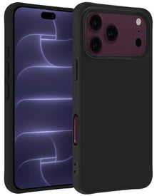 iPhone 18 Pro Max Hoesje Siliconen Backcover Lichtgewicht - Zwart
