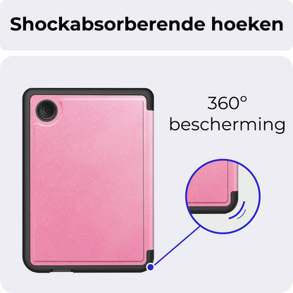Kobo Clara Colour Trifold Bookcase Hoes - Roze