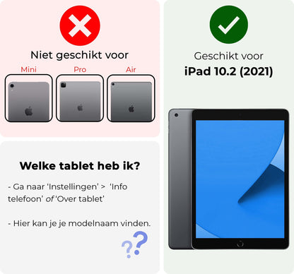 iPad 10.2 2021 Hoesje Siliconen Backcover Lichtgewicht - Transparant