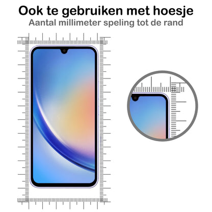 Samsung A34 Screenprotector Gehard Glas - Full Screen