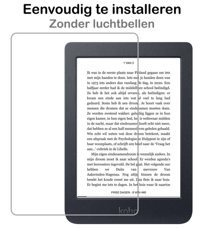 Screenprotector Geschikt voor Kobo Nia Screenprotector Gehard Glas Tempered Glass - Screenprotector Geschikt voor Kobo Nia Screenprotector