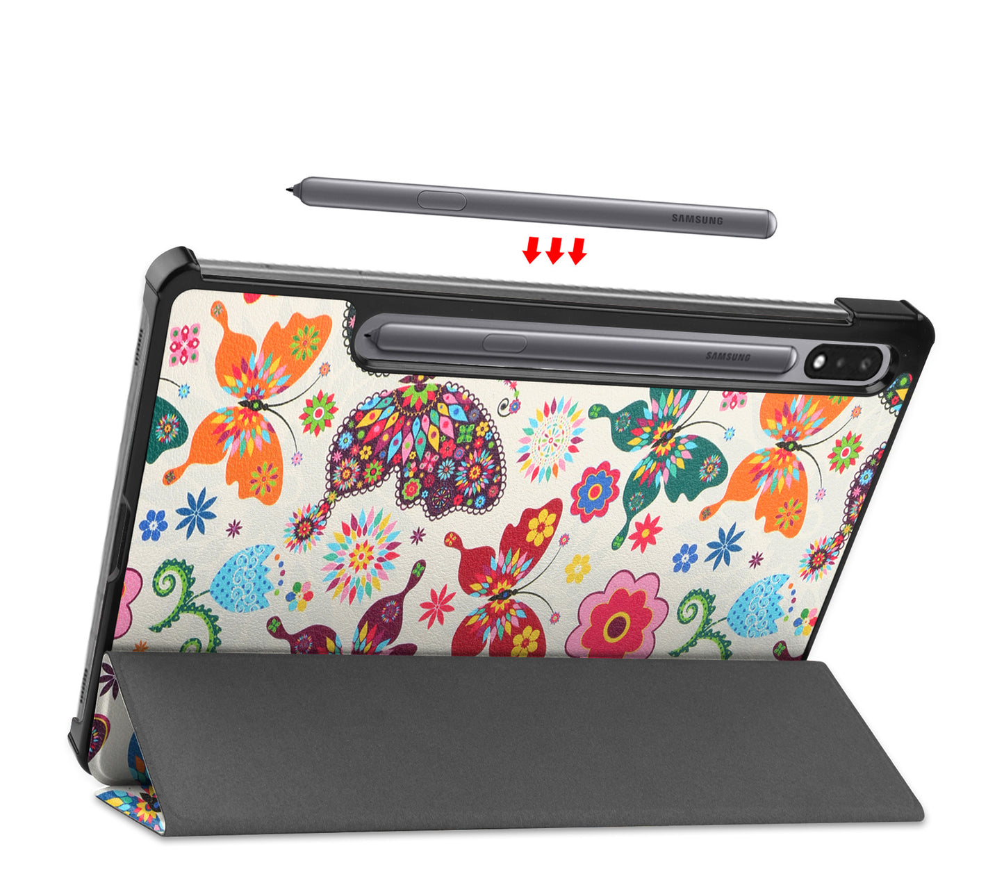 Samsung Galaxy Tab S8 Plus Hoesje Book Case - Vlinders