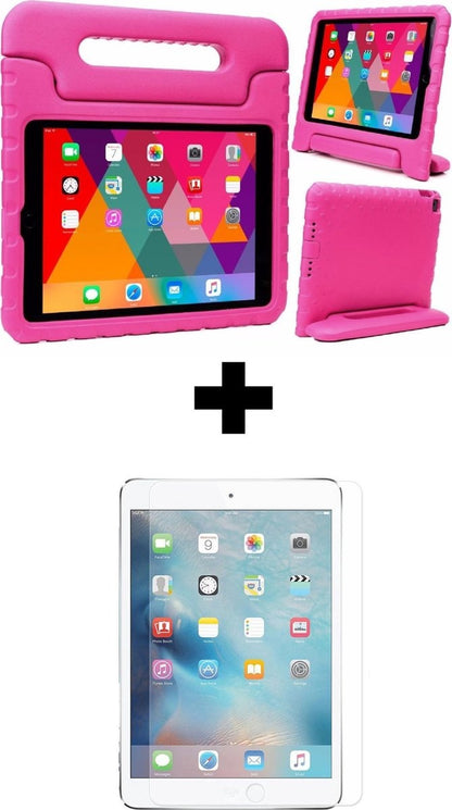 iPad Air 3 / Pro 10.5 (2017) Hoesje Kids Cover Bumper Met Screenprotector - Roze