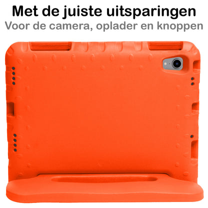 iPad 2022 / 2025 (A16 ) Kinderhoes Shockabsorberend Foam - Oranje