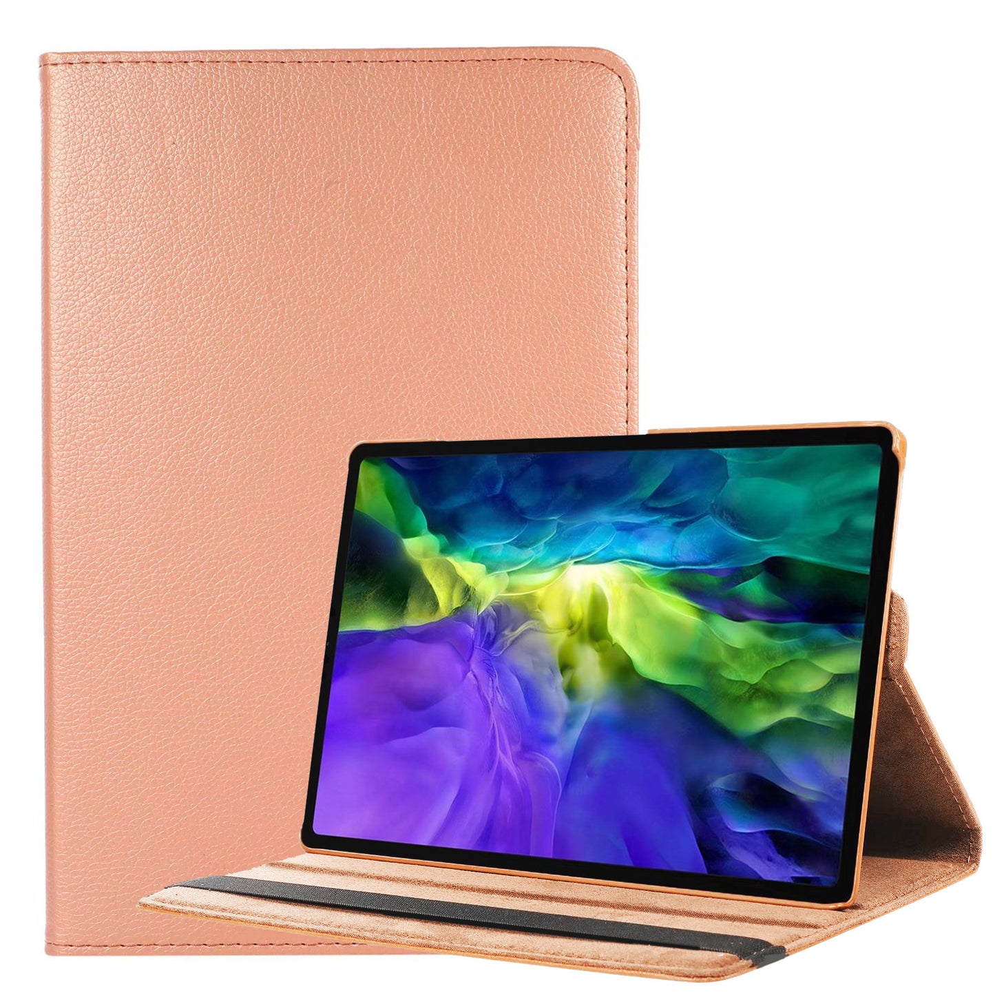 Samsung Galaxy Tab A8 Hoesje 360ðð Draaibare Book Case Kunstleer - Rosðð goud