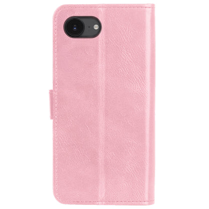 iPhone 16e Hoesje Bookcase Cover met Kaarthouder - Lichtroze