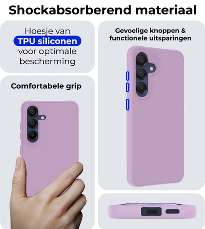 Samsung A15 Hoesje Siliconen - Lila