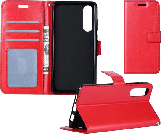 Samsung Galaxy A50 Hoesje Book Case Kunstleer - Rood