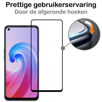 OPPO A96 Screenprotector Gehard Glas - Full Screen