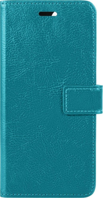 Samsung A22 4G Hoesje Bookcase Cover met Kaarthouder - Turquoise
