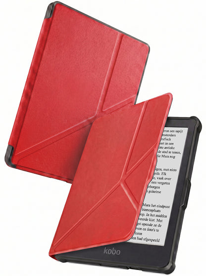 Kobo Clara HD Trifold Bookcase Hoes - Rood