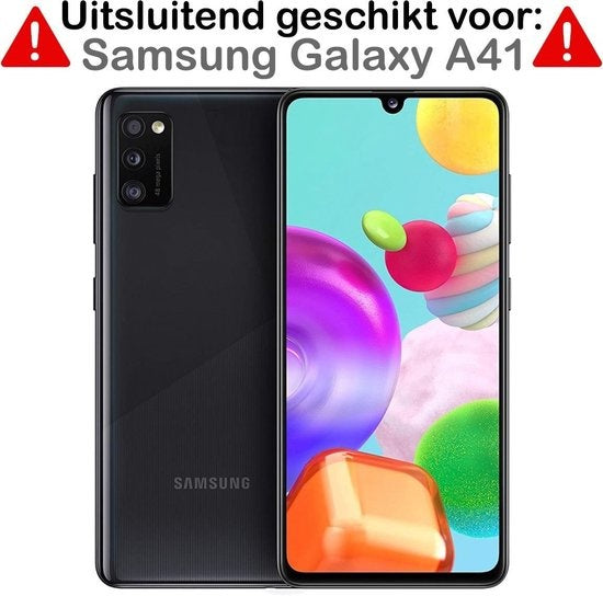 Samsung A41 Screenprotector Full Cover Tempered Glass