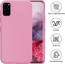 Samsung S20 Plus Hoesje Siliconen Backcover Lichtgewicht - Lichtroze