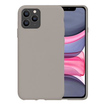 iPhone 11 Pro Hoesje Siliconen Backcover Lichtgewicht - Grijs