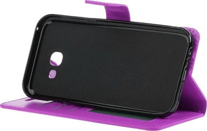 Samsung Galaxy A5 2017 Hoesje Bookcase Cover met Kaarthouder - Paars