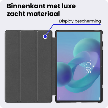 Lenovo Idea Tab Pro Trifold Bookcase Hoes - Rosé goud