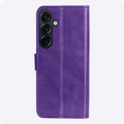 Samsung S26 Hoesje Bookcase Cover met Kaarthouder - Paars
