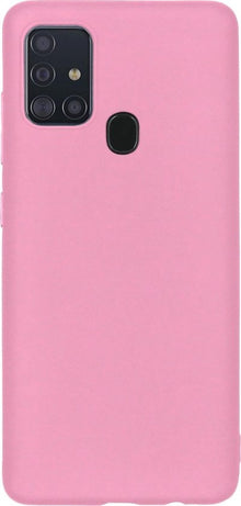 Samsung A21s Hoesje Siliconen Backcover Lichtgewicht - Lichtroze
