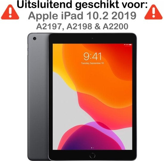 iPad 10.2 2019 Hoesje Toetsenbord Case Kunstleer - Goud