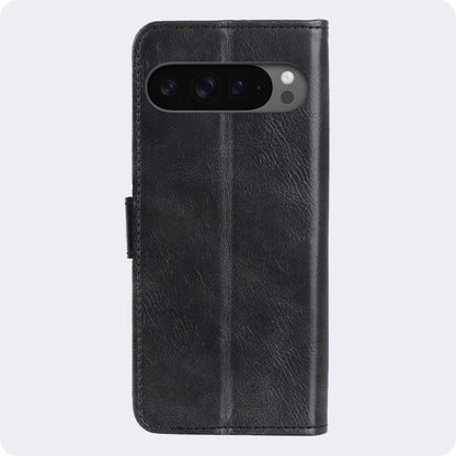 Google Pixel 10 Pro Hoesje Bookcase Cover met Kaarthouder - Zwart