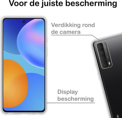 Huawei P smart 2021 Hoesje Siliconen Backcover Lichtgewicht - Transparant