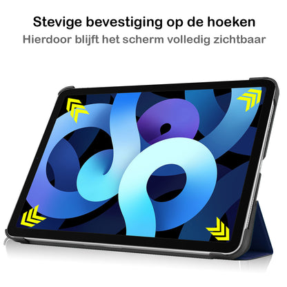 iPad Air 2022 Hoesje Book Case - Donkerblauw