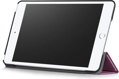 iPad Mini 5 Trifold Bookcase Hoes - Paars