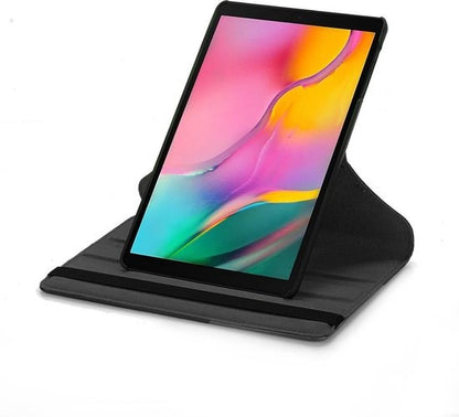 iPad 10.2 2019 Trifold Bookcase Hoes 360 Graden Draaibaar - Zwart