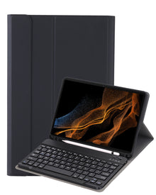 Samsung Galaxy Tab S9 Ultra Toetsenbord Hoes met Uitneembaar toetsenbord - Zwart
