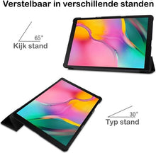 iPad Air 1/2 / Pro 9.7 / 2017/2018 Trifold Bookcase Hoes - Donkerroze
