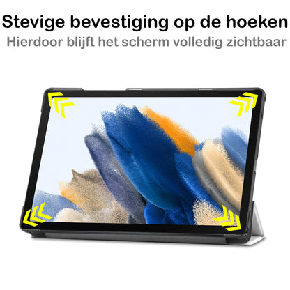 Samsung Galaxy Tab A8 Trifold Bookcase Hoes - Kat