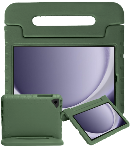 Samsung Galaxy Tab A9 Plus Kinderhoes Shockabsorberend Foam - Donkergroen