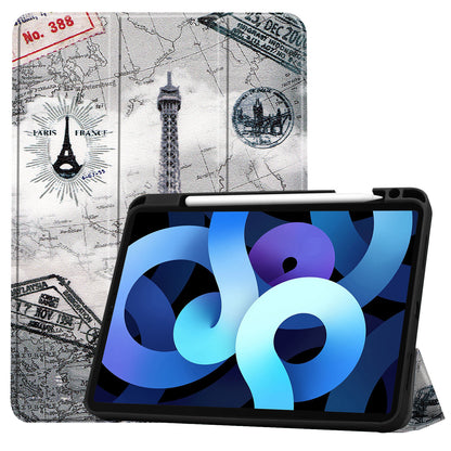 iPad Air 2022 Trifold Bookcase Hoes met Penhouder voor Apple Pen - Eiffeltoren