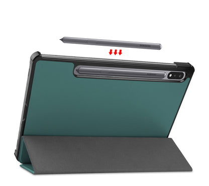 Samsung Galaxy Tab S8 Plus Hoesje Book Case - Donkergroen