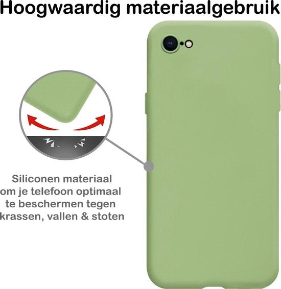 iPhone SE 2020 Hoesje Siliconen - Groen