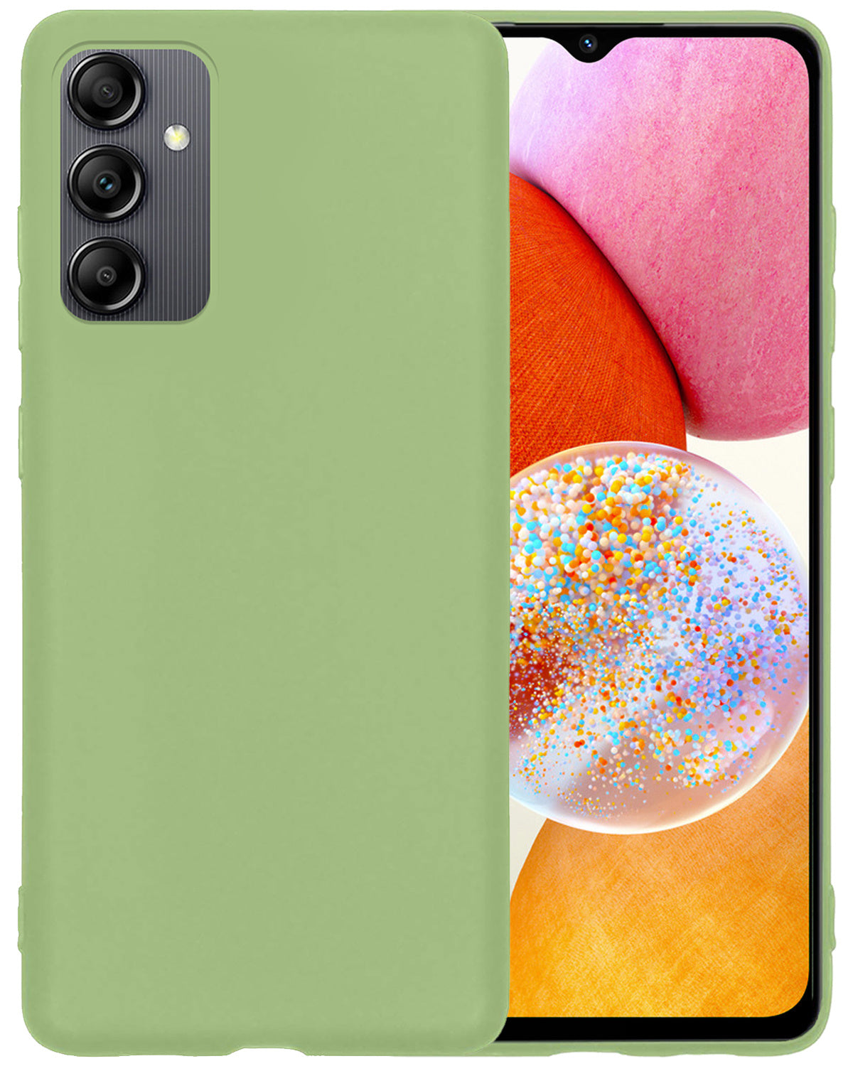 Samsung A14 Hoesje Siliconen - Groen